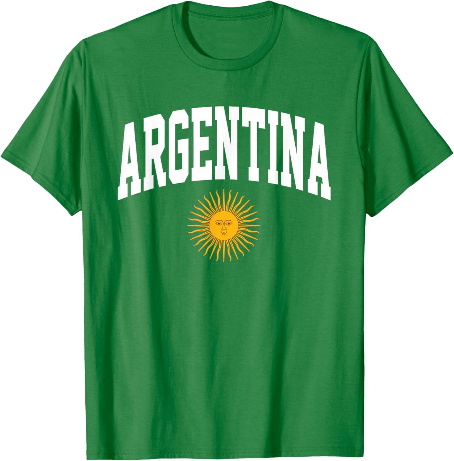 Argentina Flag National Pride Graphic Sports Fans Support T-Shirt - T-Shirt | Irish Green