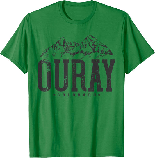 Ouray Mountain I Mountains Ouray Colorado T-Shirt - T-Shirt | Irish Green