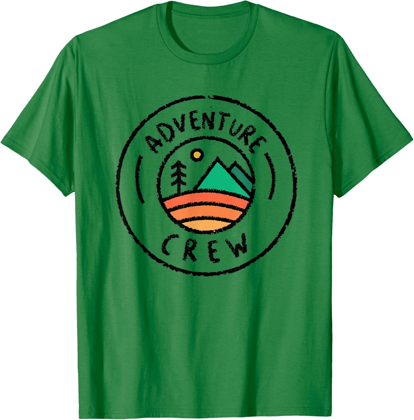 Camping Matching Shirts for Family Camper Adventure Crew T-Shirt - T-Shirt | Irish Green