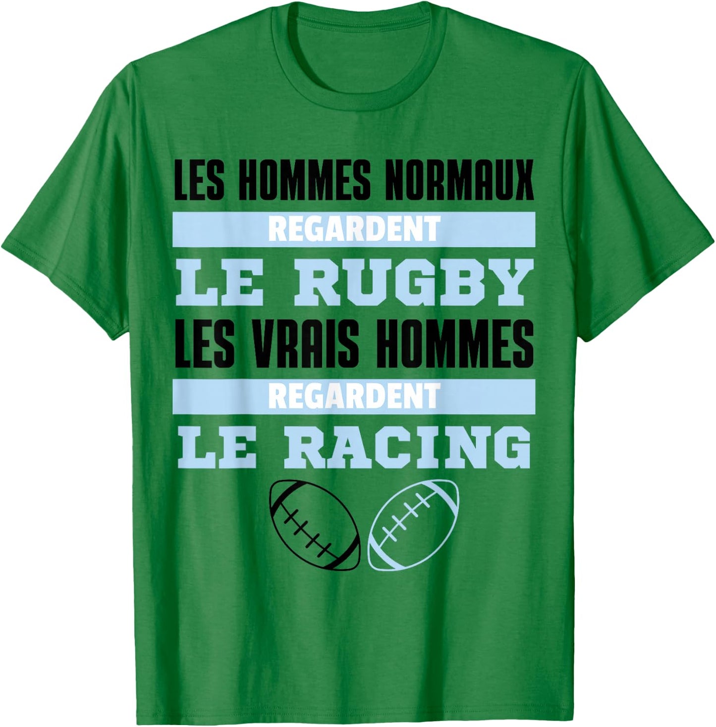 Supporter Rugby Racing Gift Humour , white, S T-Shirt - T-Shirt | Irish Green