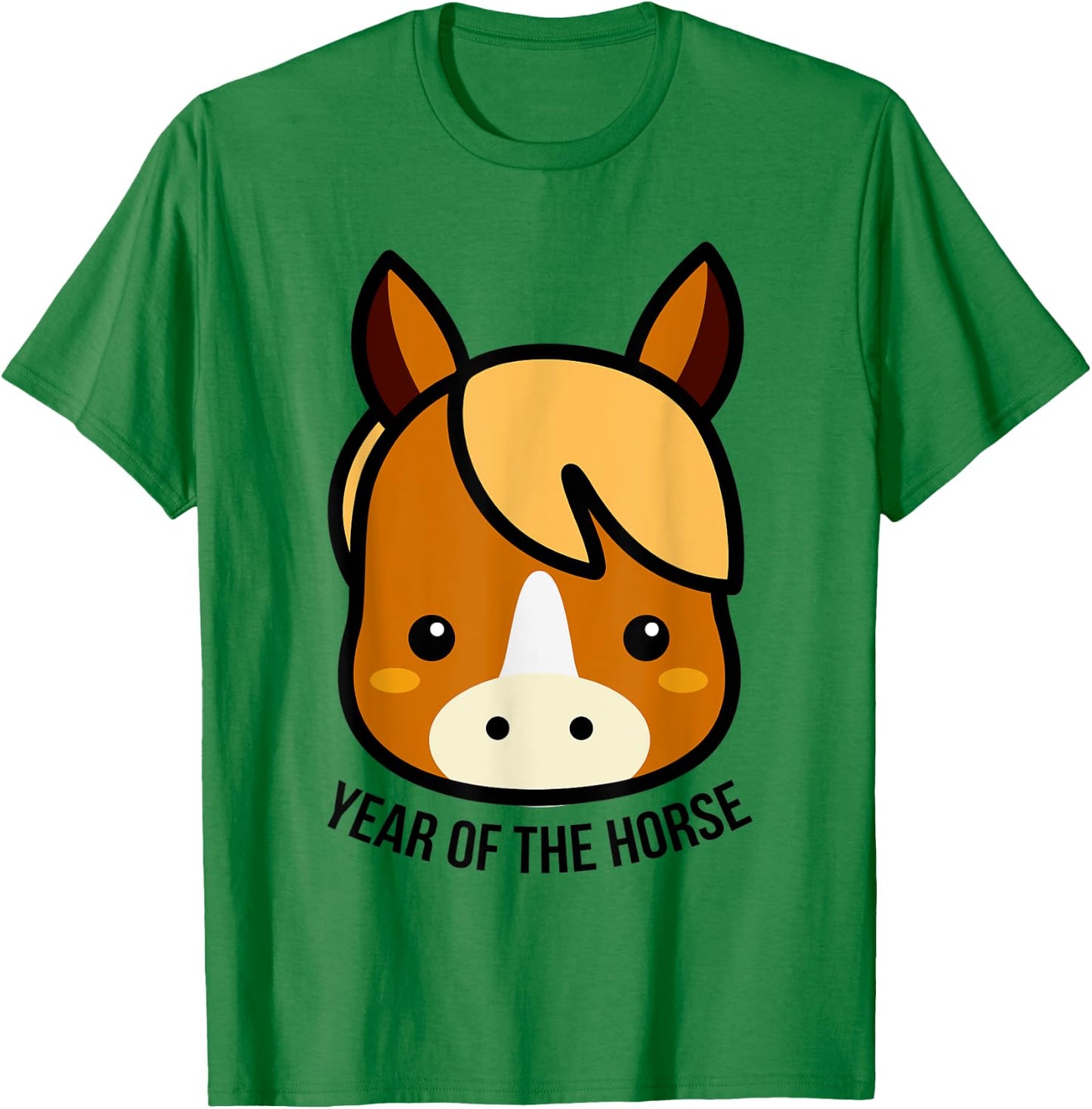 Chinese Zodiac Horoscope Kids Animal Year of the Horse T-Shirt - T-Shirt | Irish Green