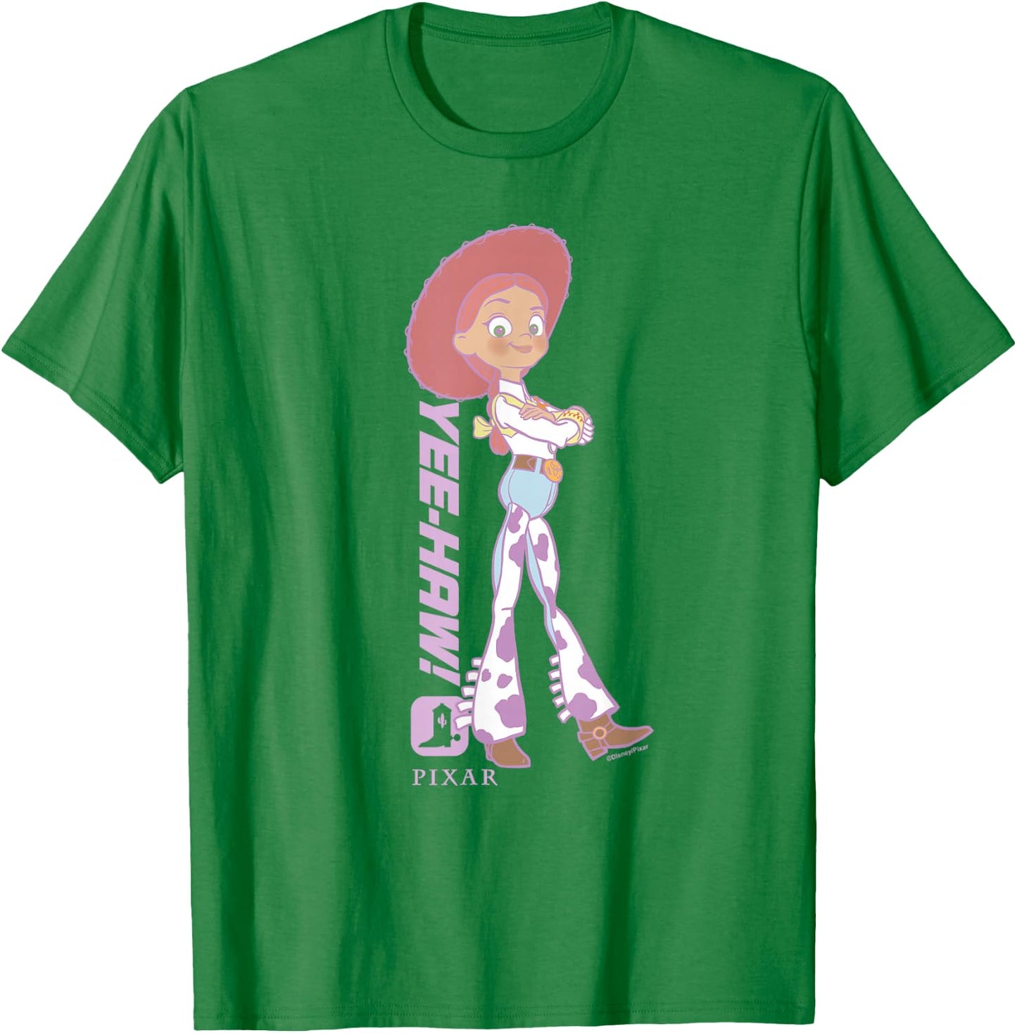 Disney Pixar Toy Story 5 Jessie Yee-Haw Big Character T-Shirt - T-Shirt | Irish Green