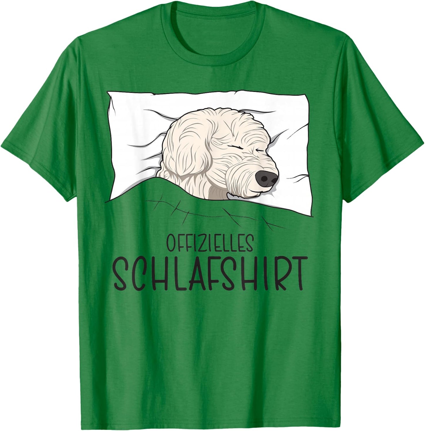 Offizielles Schlafshirt Hund, Schlafanzug Nachthemd Malteser T-Shirt - T-Shirt | Irish Green