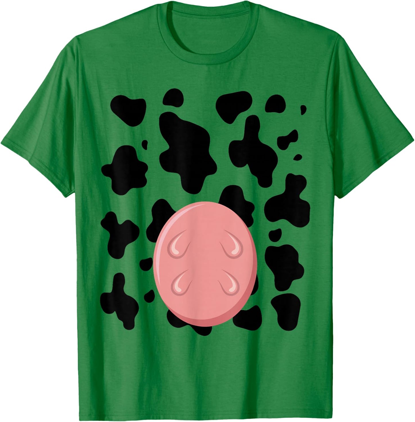 Funny Cow Utters Costume Easy Calf DIY Halloween Animals T-Shirt - T-Shirt | Irish Green