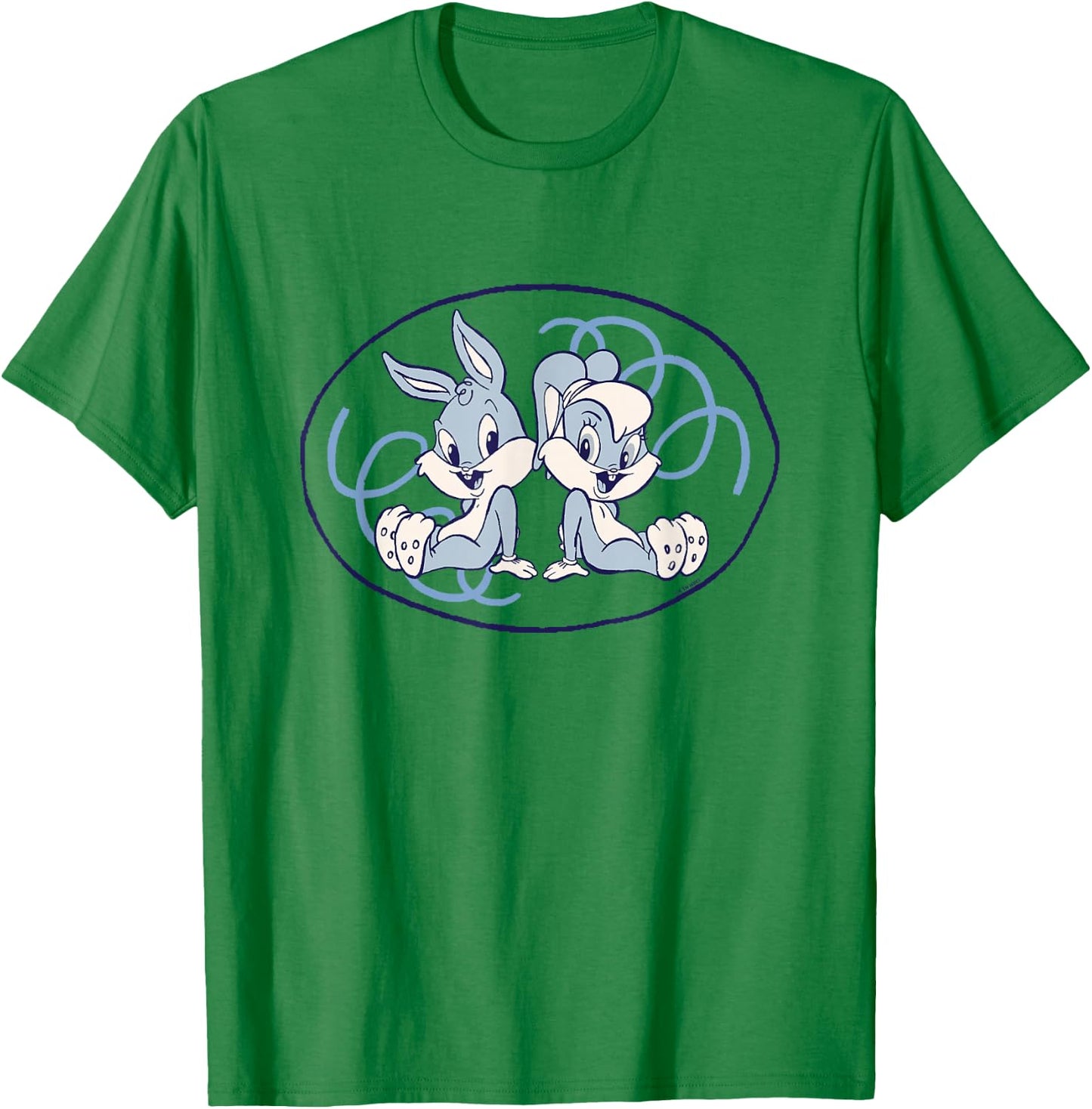 Looney Tunes Babies Bugs & Lola Bunny Cute Logo T-Shirt - T-Shirt | Irish Green