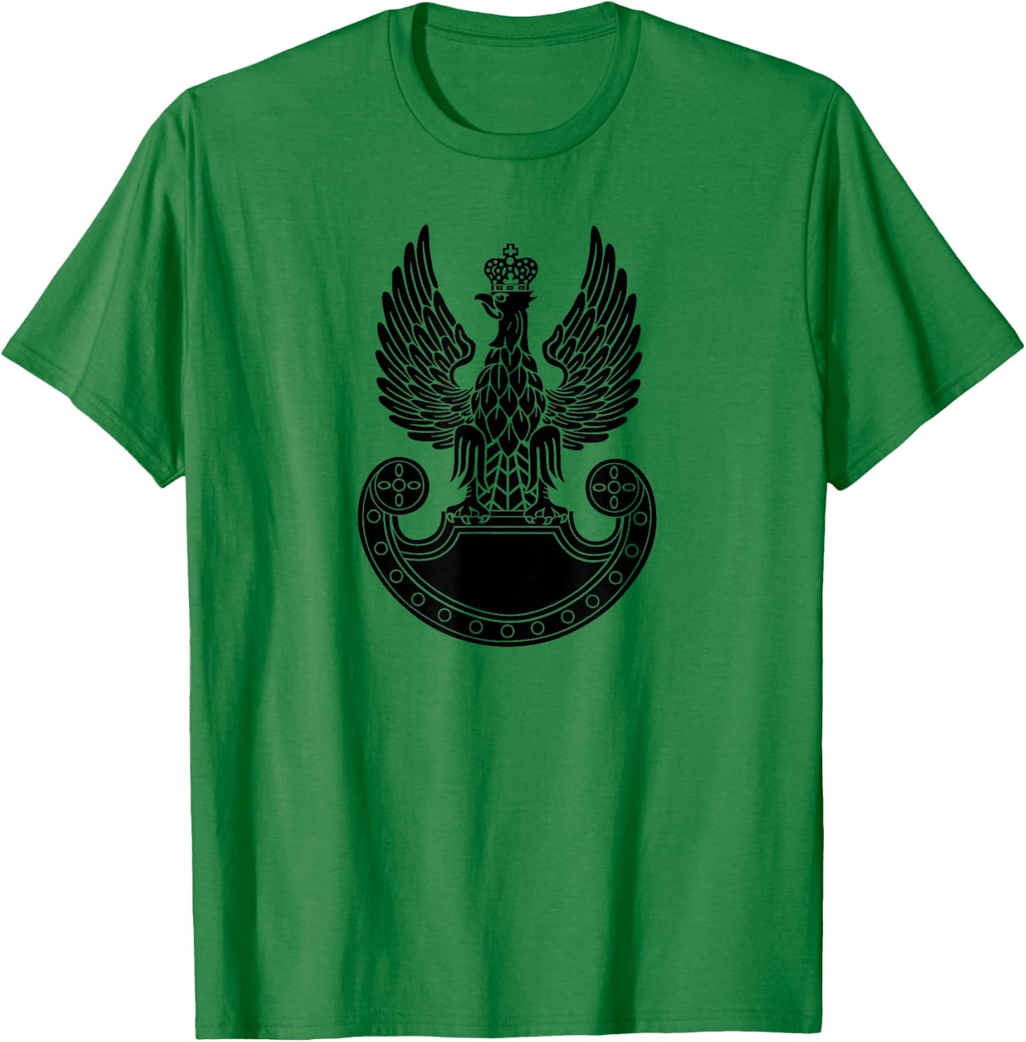 Polish Land Forces Army Poland Armed Forces Military Eagle T-Shirt - T-Shirt | Irish Green