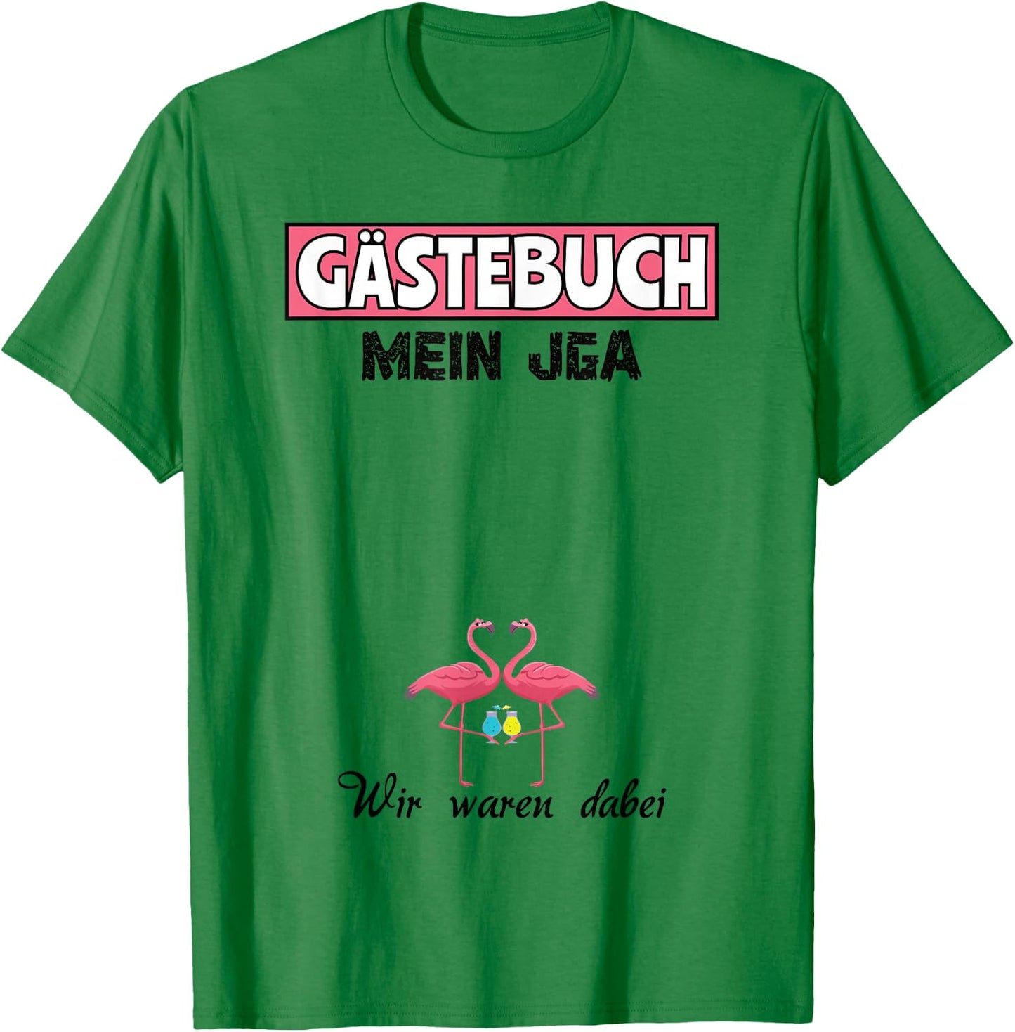Team Braut JGA Mädels Gästebuch Junggesellinnenabschied T-Shirt - T-Shirt | Irish Green