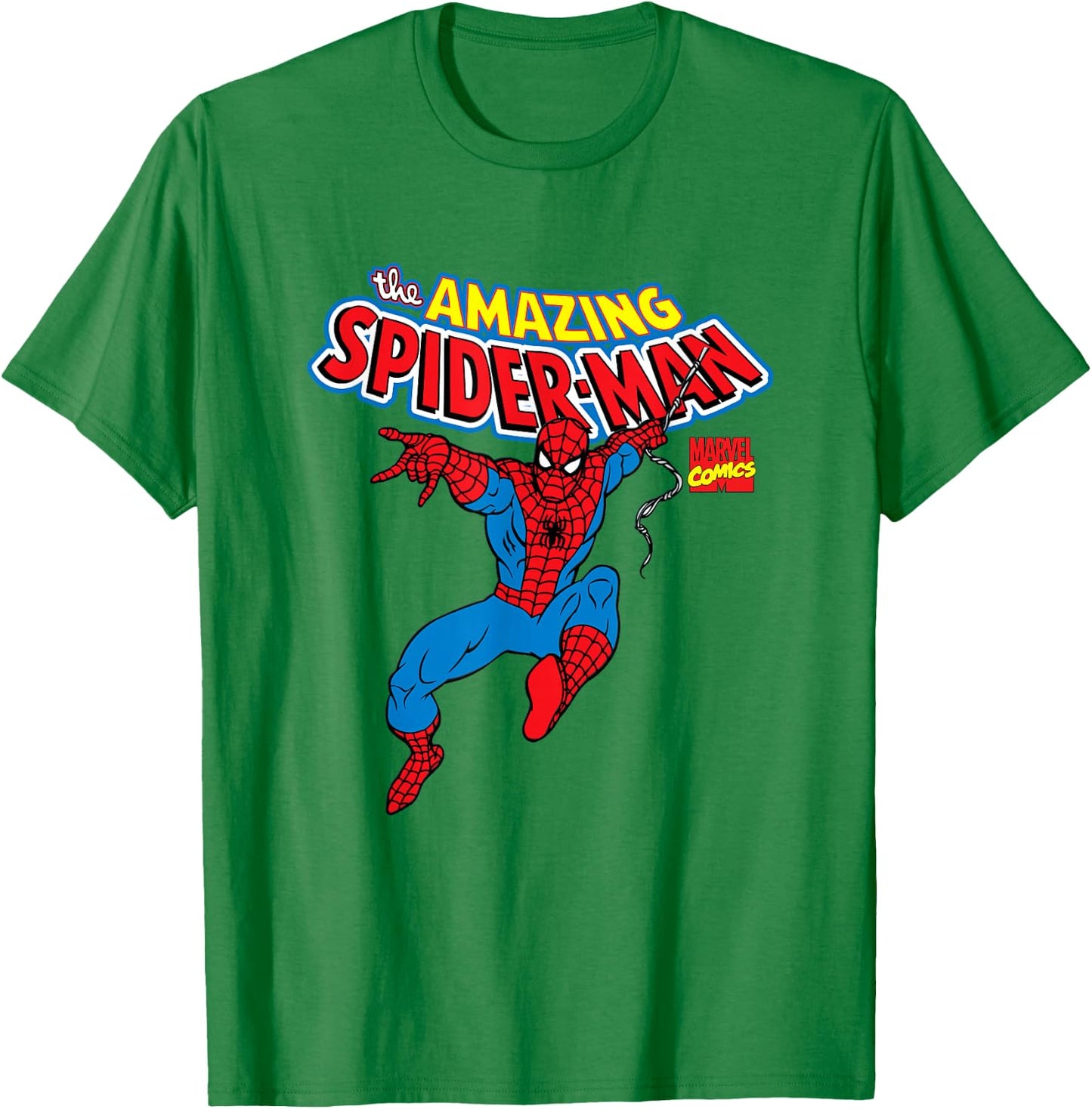 Marvel Spider-Man Comics Spidey Web-Slinger Action T-Shirt - T-Shirt | Irish Green