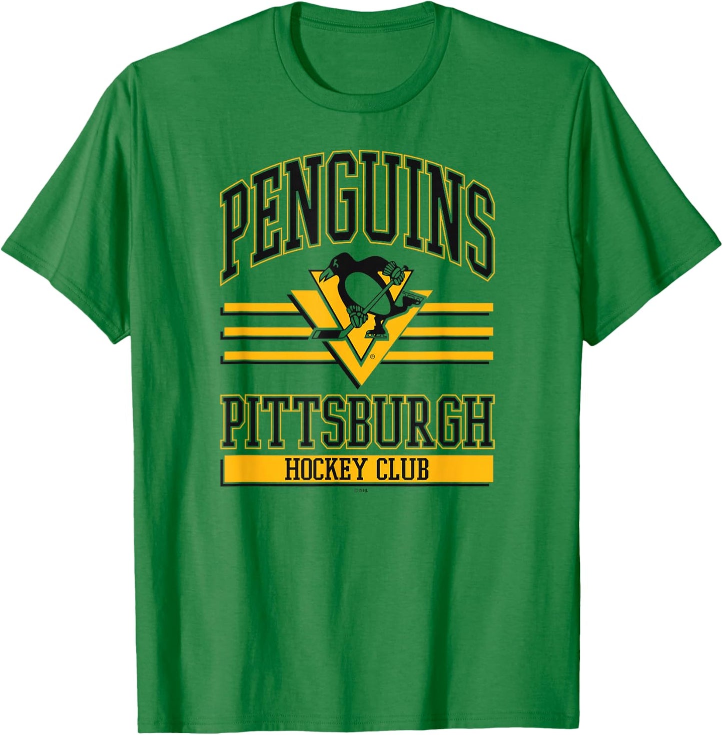 Pittsburgh Penguins Hockey Club White Officially Licensed T-Shirt - T-Shirt | Irish Green
