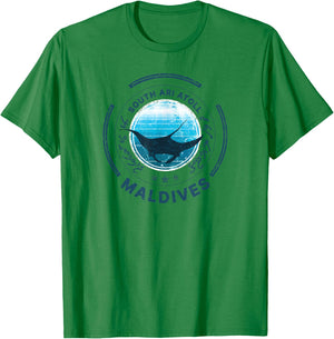 Maldives Manta Dive Maldive Islands T-Shirt - T-Shirt | Irish Green