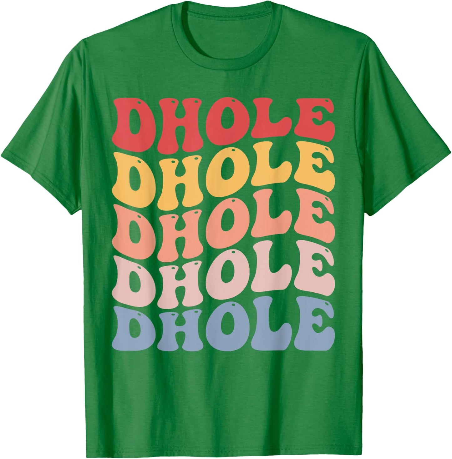 Dhole Groovy Retro T-Shirt - T-Shirt | Irish Green