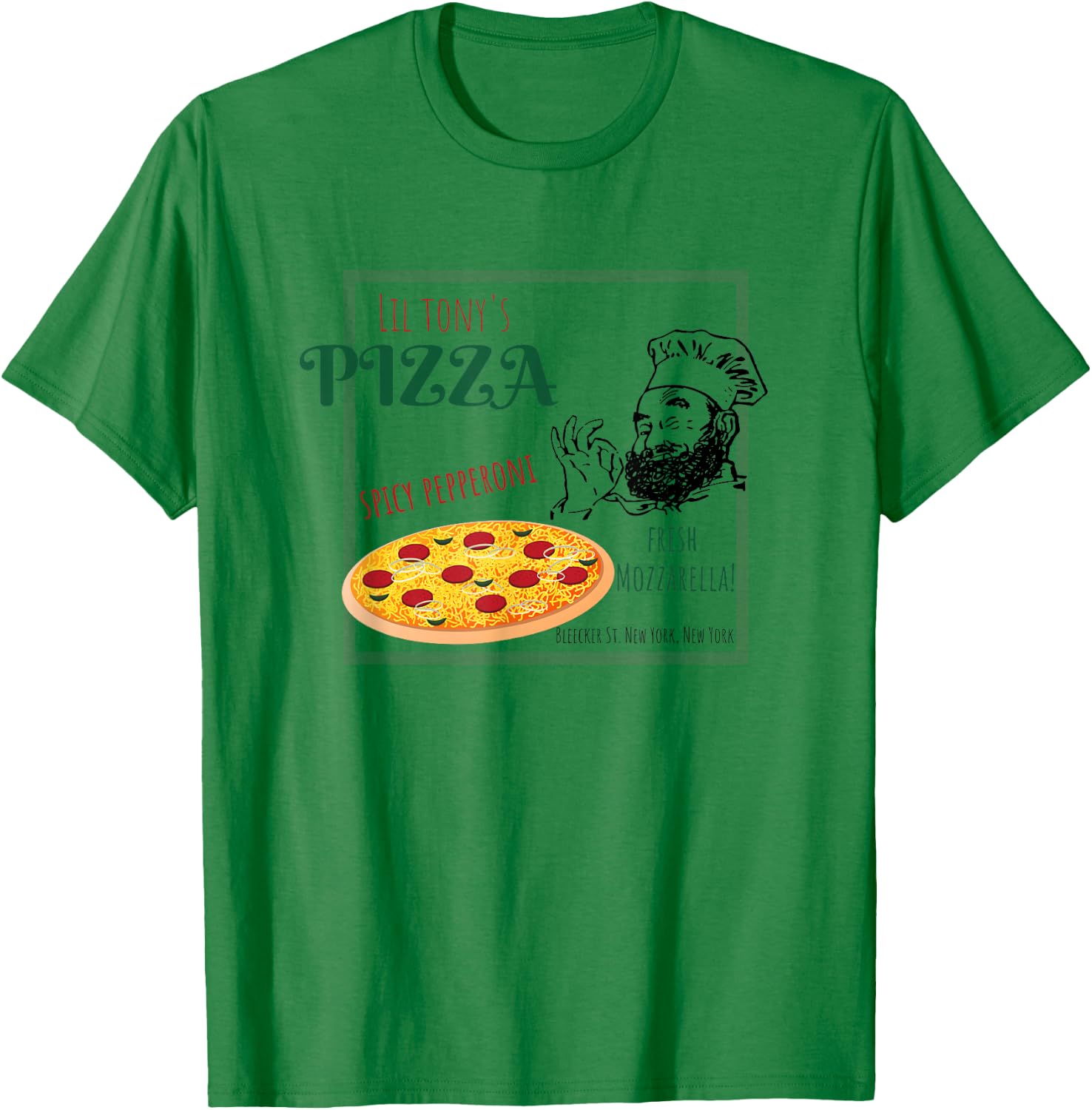 Retro Pizza Parlor Funny T-Shirt - T-Shirt | Irish Green