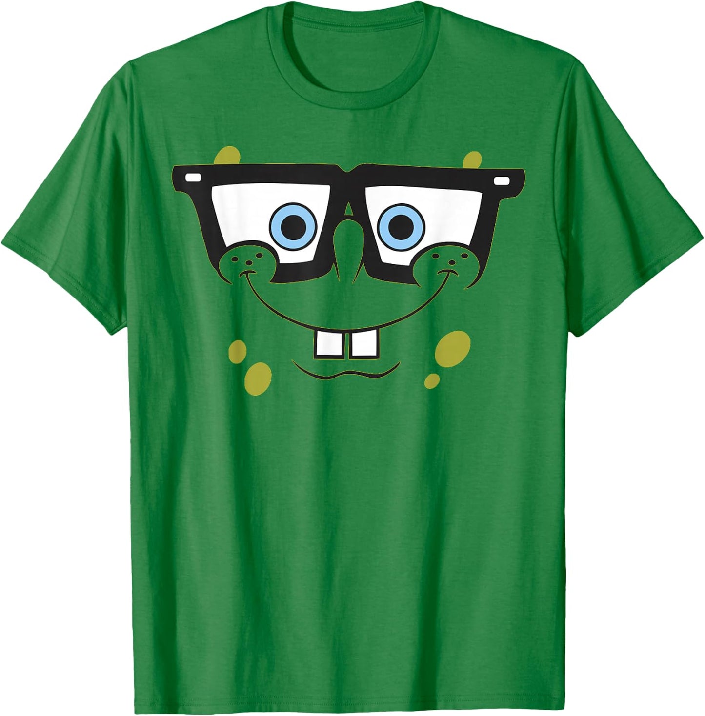 Spongebob Squarepants Halloween Glasses Big Face Costume T-Shirt - T-Shirt | Irish Green