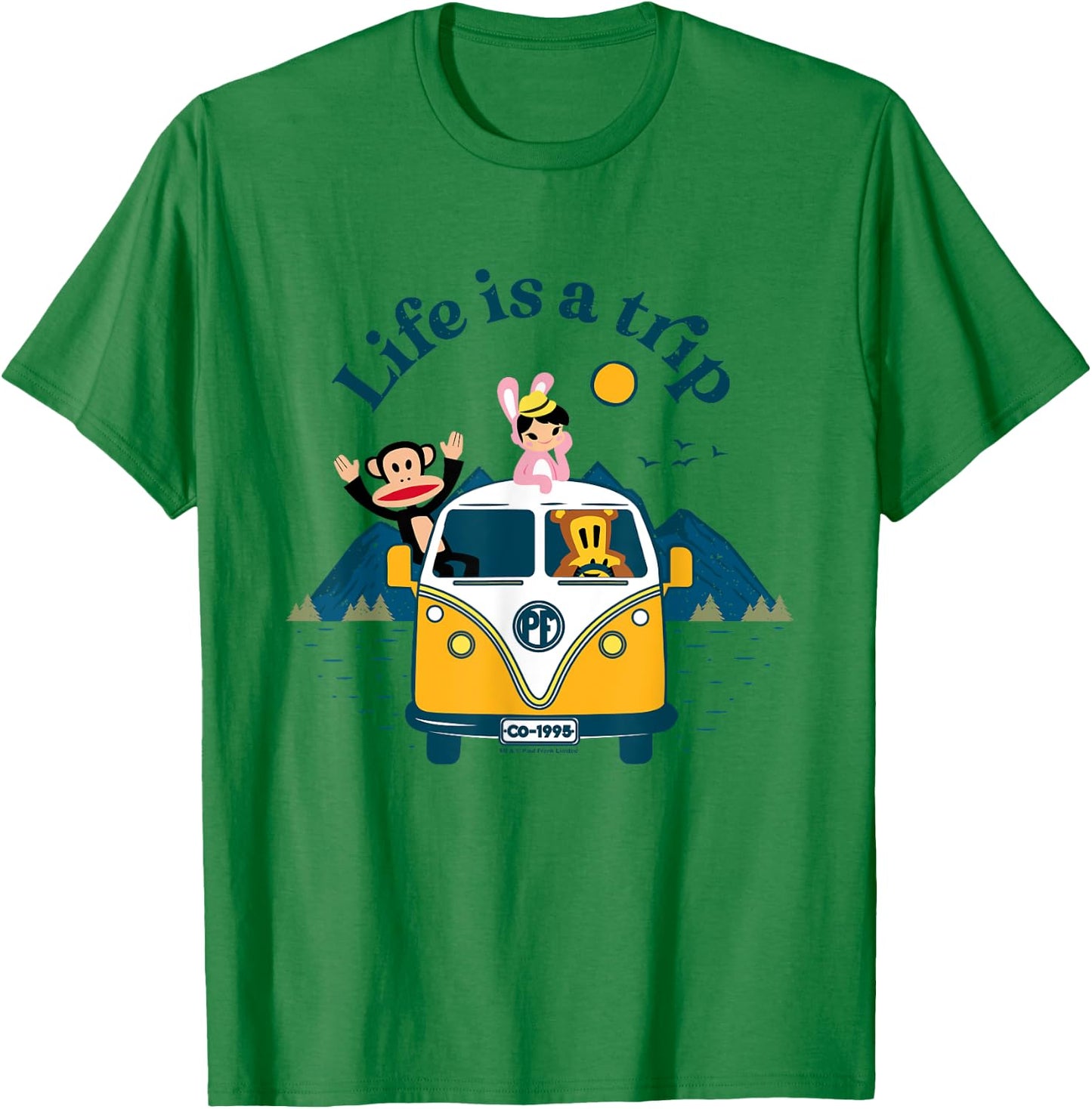 Paul Frank Julius & Co Life Is A Trip Camper T-Shirt - T-Shirt | Irish Green