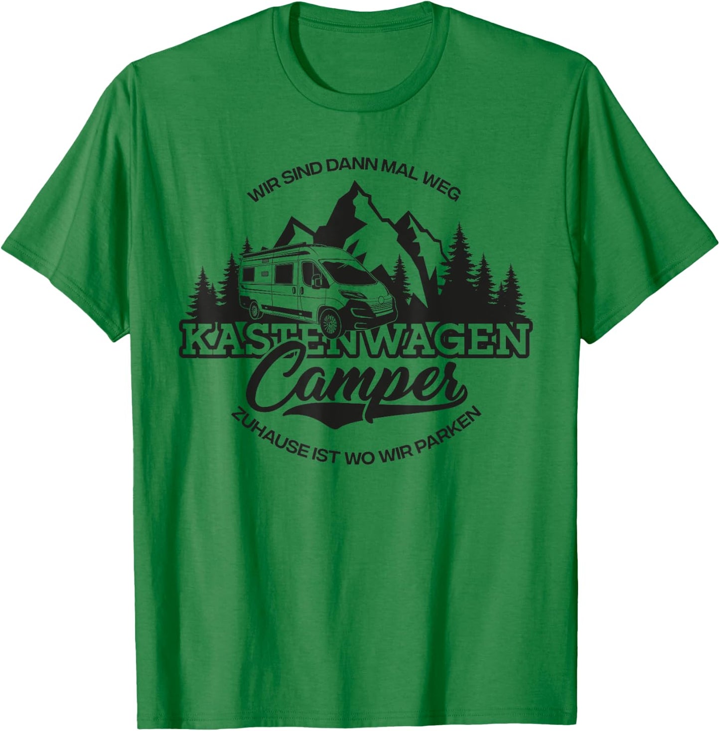 Kastenwagen Camper - Zuhause Ist Wo Wir parken T-Shirt - T-Shirt | Irish Green