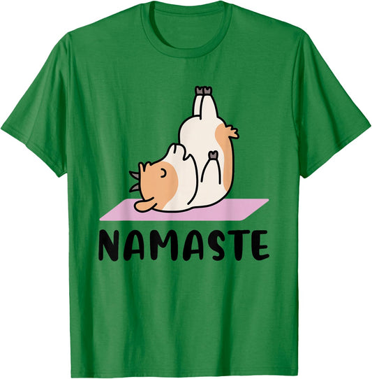 Namaste - Cute Goat Yoga T-Shirt - T-Shirt | Irish Green