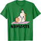 Namaste - Cute Goat Yoga T-Shirt - T-Shirt | Irish Green