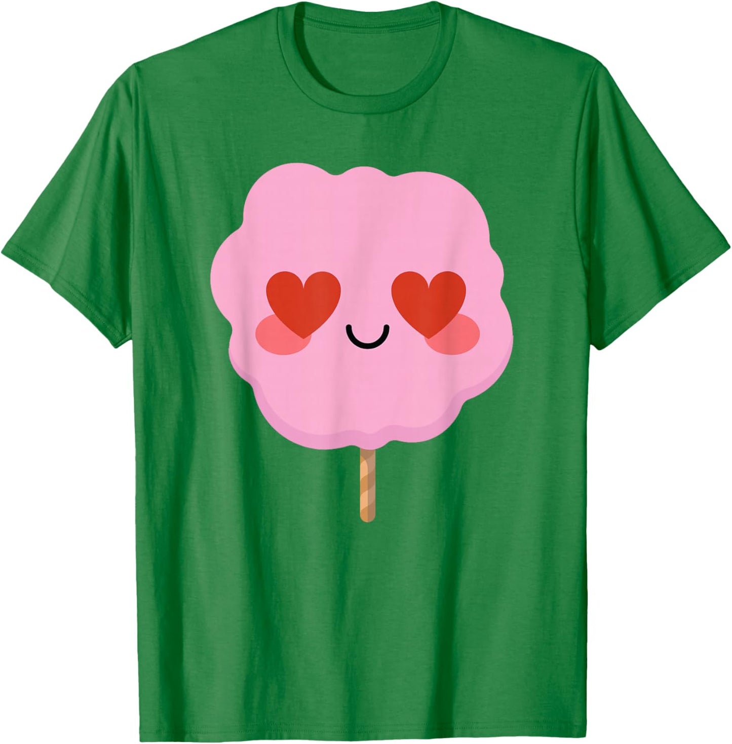 Cotton Candy Heart Eye Shirt T-Shirt - T-Shirt | Irish Green