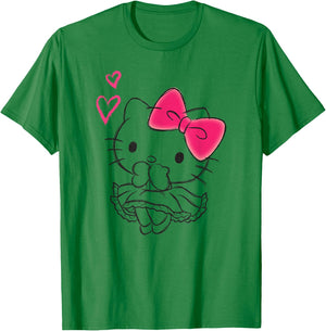 Hello Kitty Girly Hearts Shirt T-Shirt - T-Shirt | Irish Green