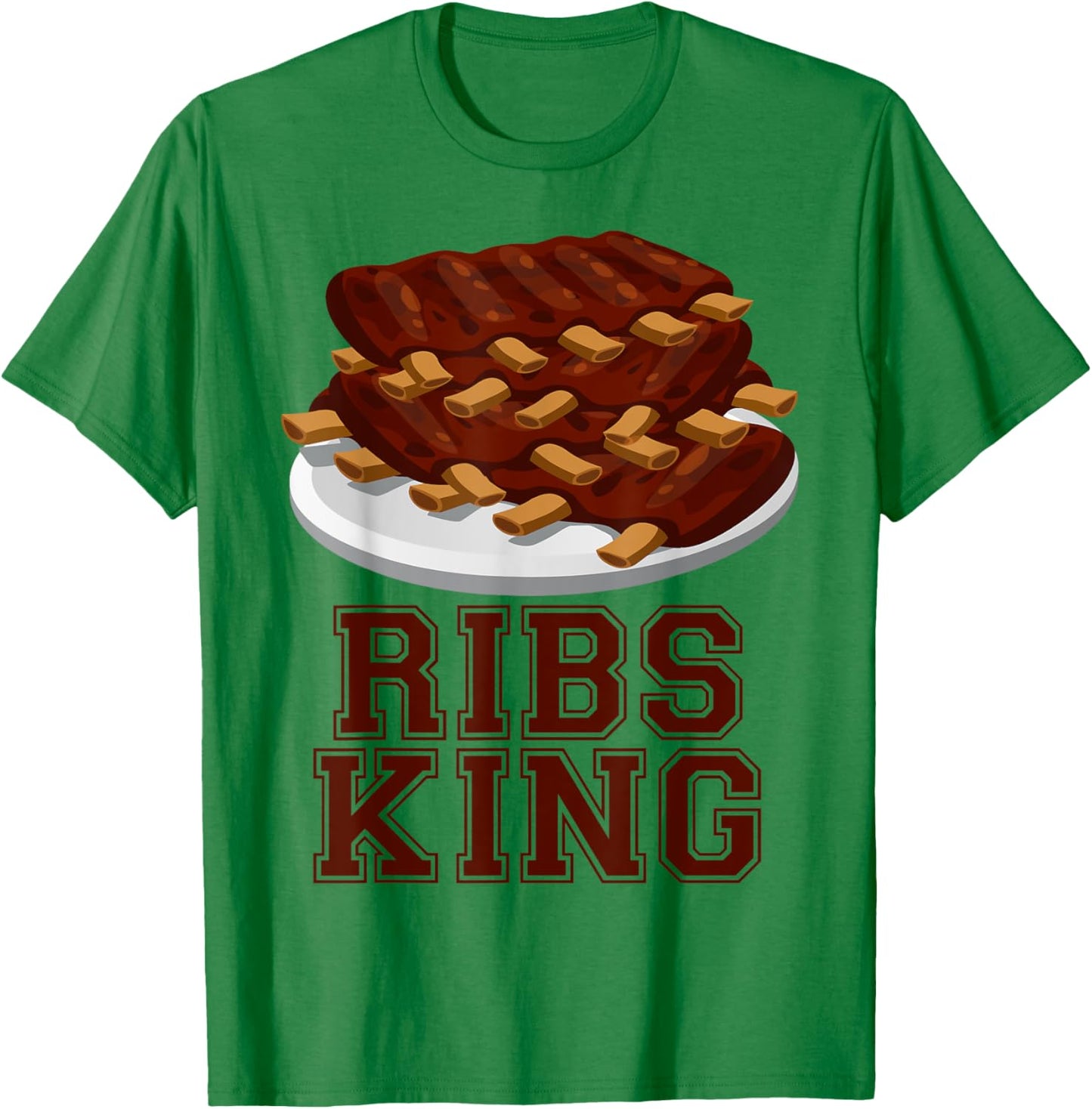 Ribs King for rib lover and bbq fan T-Shirt - T-Shirt | Irish Green