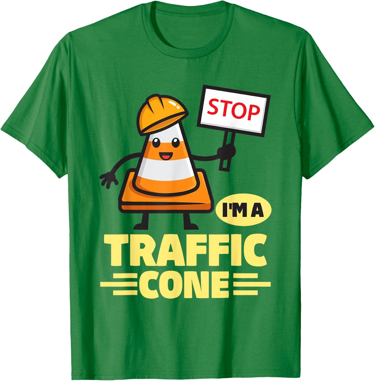 I'm A Traffic Cone Halloween Costume T-Shirt - T-Shirt | Irish Green