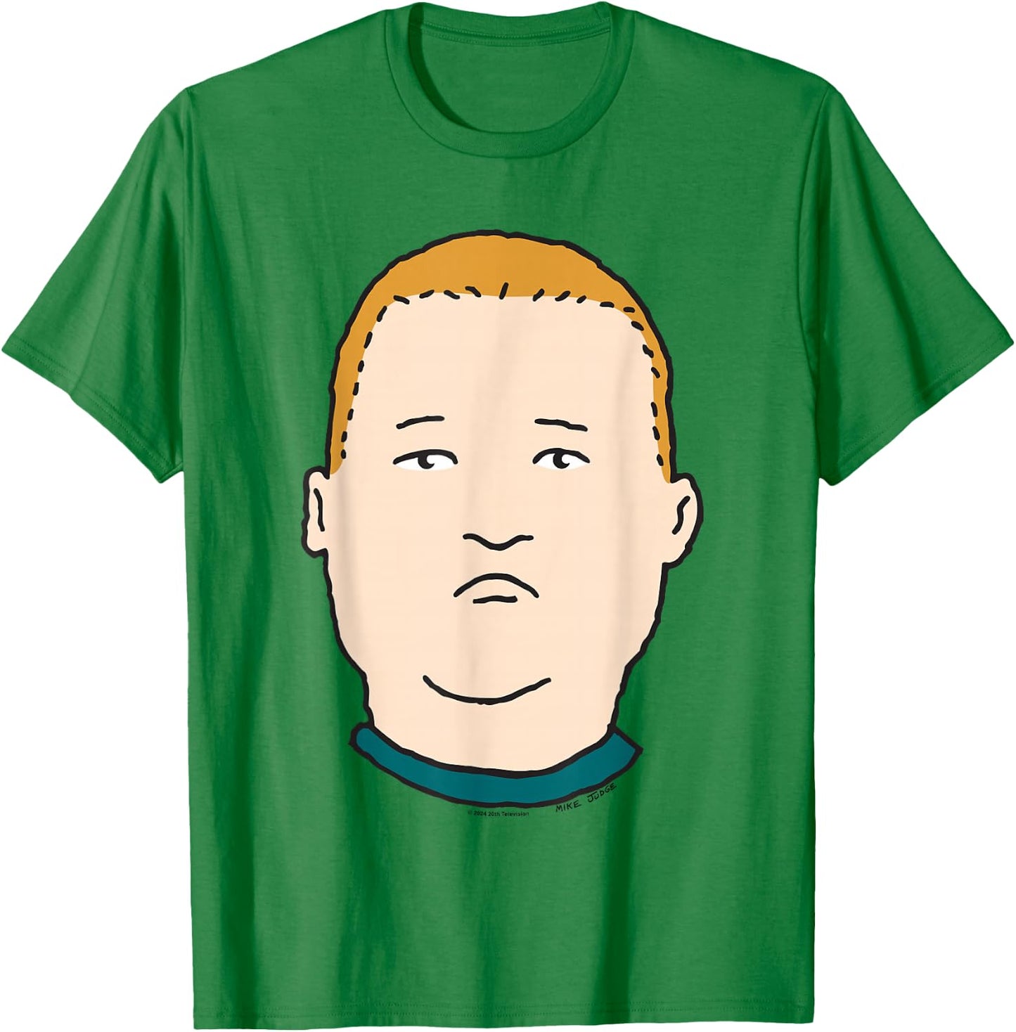 King of The Hill Bobby Hill Simple Portrait T-Shirt - T-Shirt | Irish Green