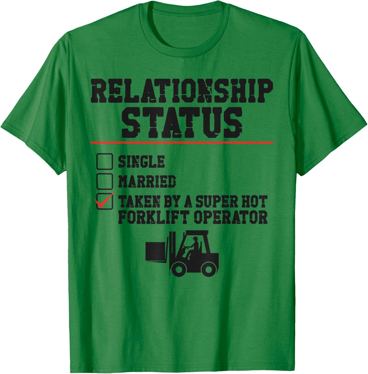 Certified Forklift Truck Operator Girlfriend Vintage T-Shirt - T-Shirt | Irish Green