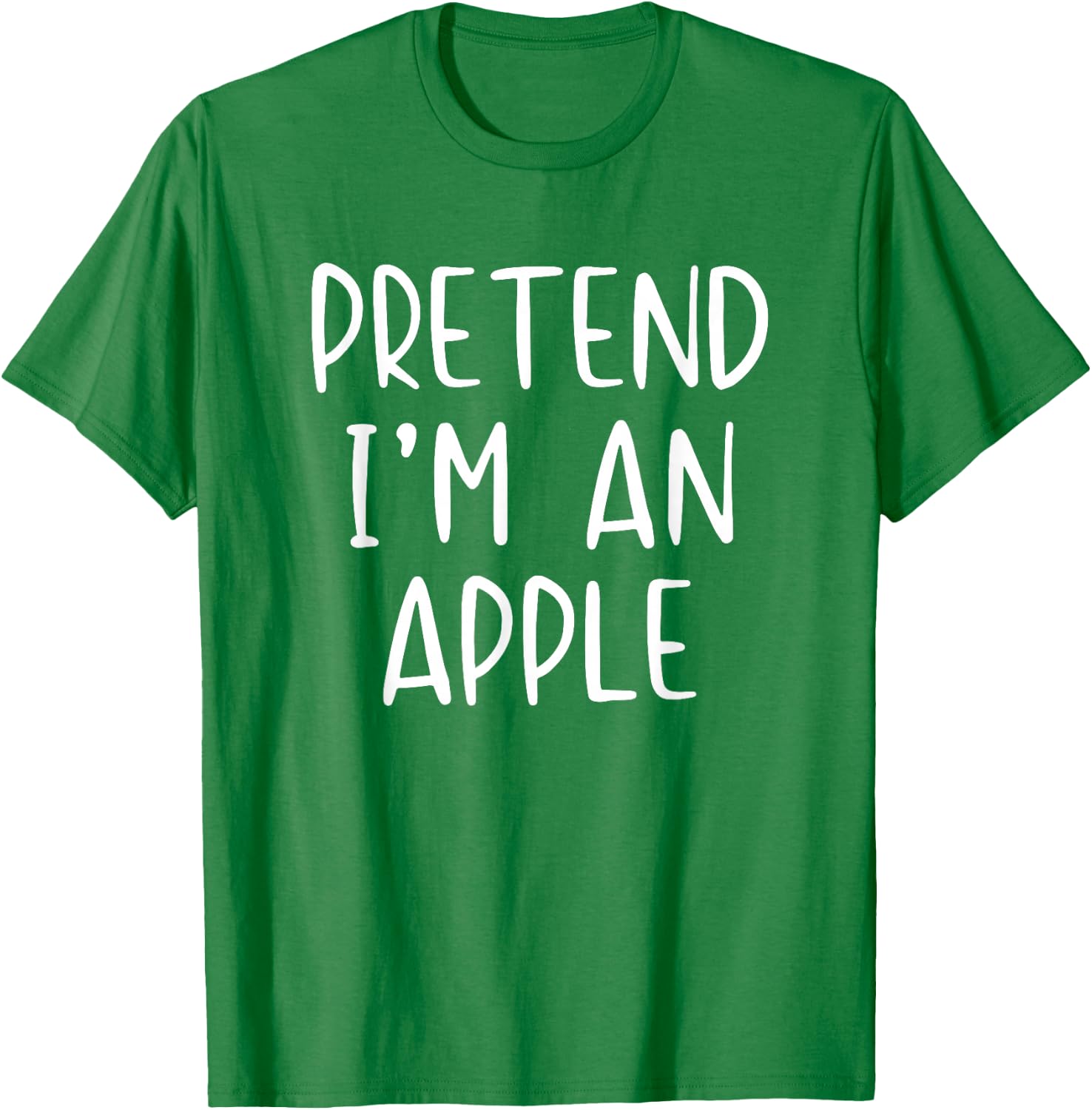 Pretend I'm an Apple Costume Halloween Simple Adult Kid T-Shirt - T-Shirt | Irish Green