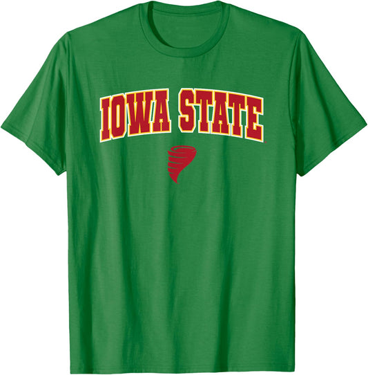 Iowa State University Cyclones Arch Logo T-Shirt - T-Shirt | Irish Green
