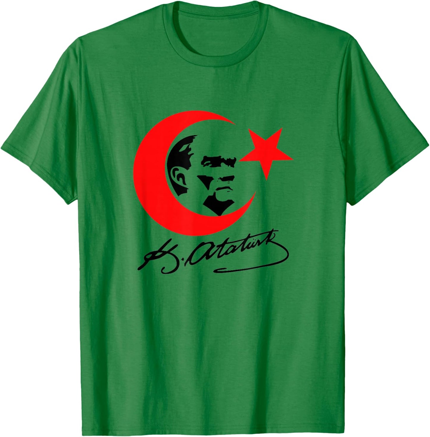 Mustafa Kemal Atatürk Signature Atam izindeyiz Turkey T-Shirt - T-Shirt | Irish Green
