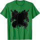 Aesthetic Moth Ink Blot Rorschach Psychology Student Teacher T-Shirt - T-Shirt | Irish Green