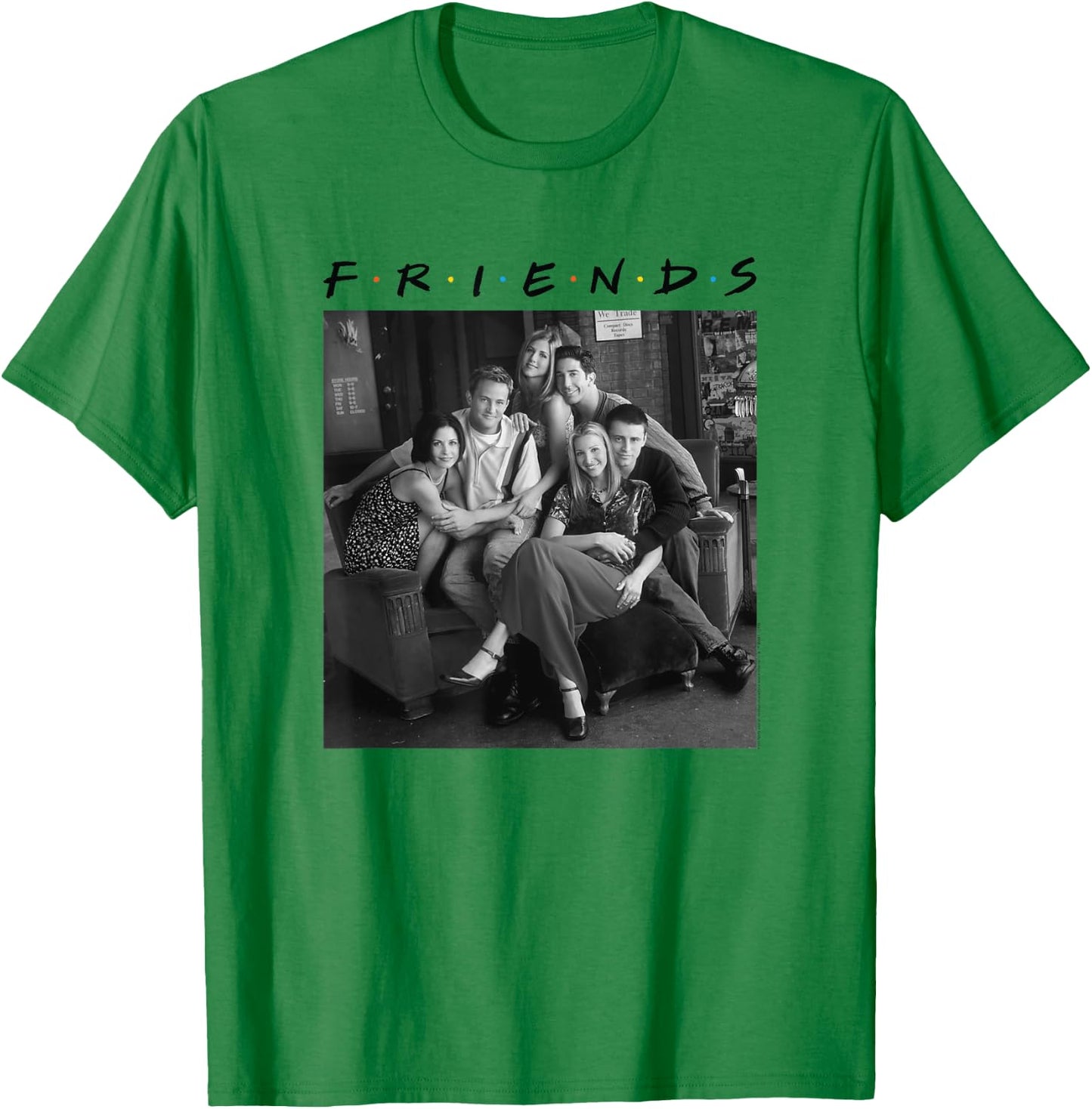 Friends Group Photo 6 BW , white, S T-Shirt - T-Shirt | Irish Green