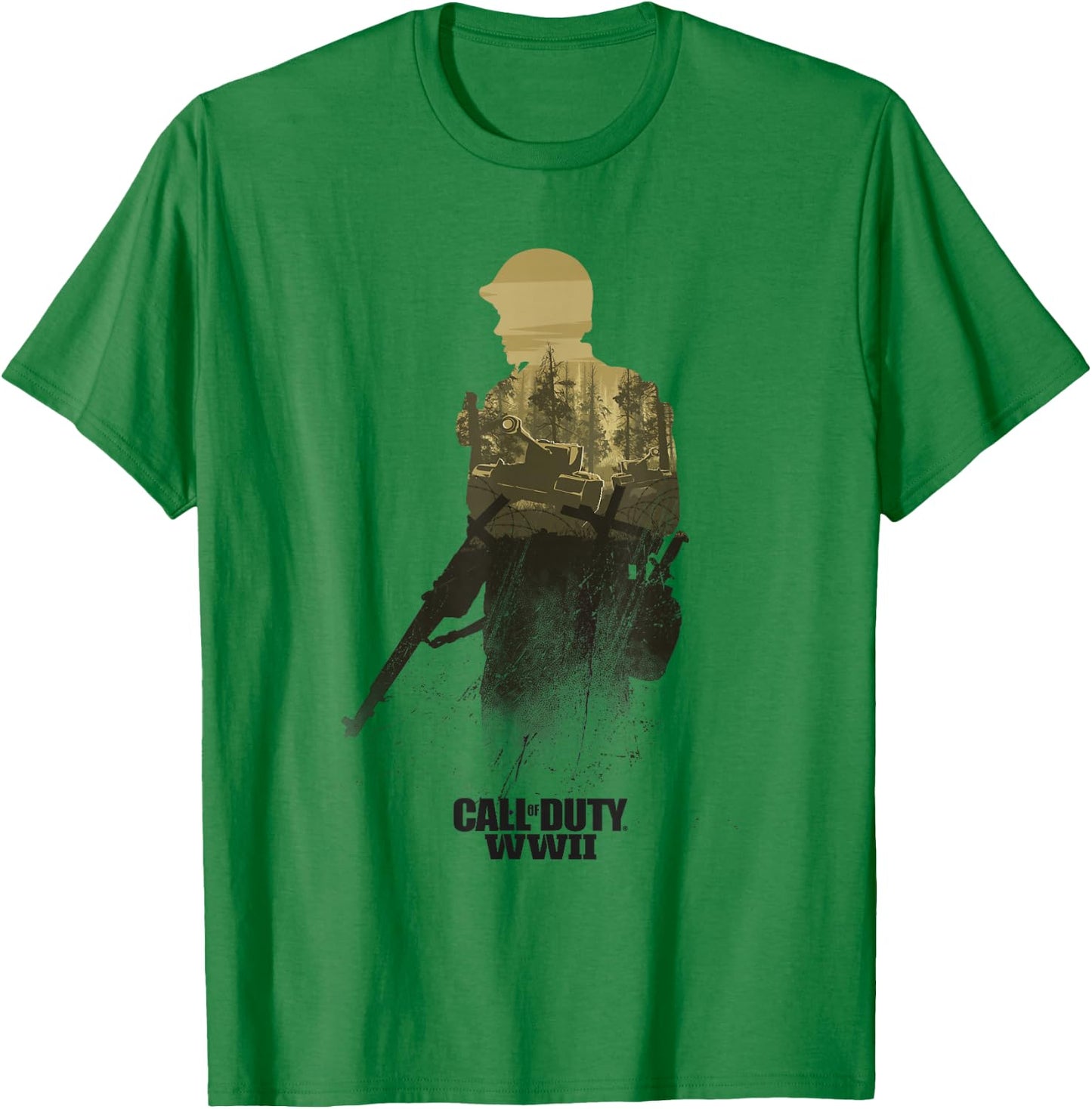Call of Duty WWII - Forest Front Line T-Shirt - T-Shirt | Irish Green