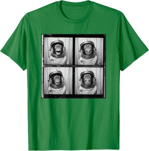 Monkey Chimp Astronaut Spacesuit T-Shirt - T-Shirt | Irish Green