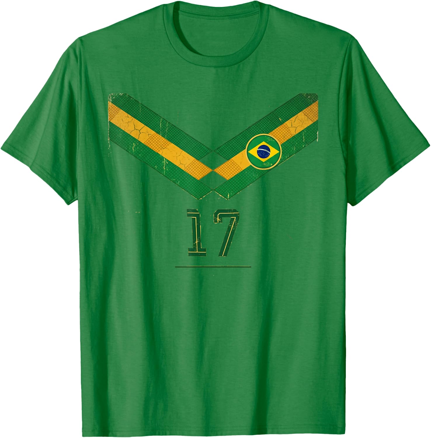 Brésil Cadeau Drapeau Brésil Fan Vintage Samba Brasil T-Shirt - T-Shirt | Irish Green