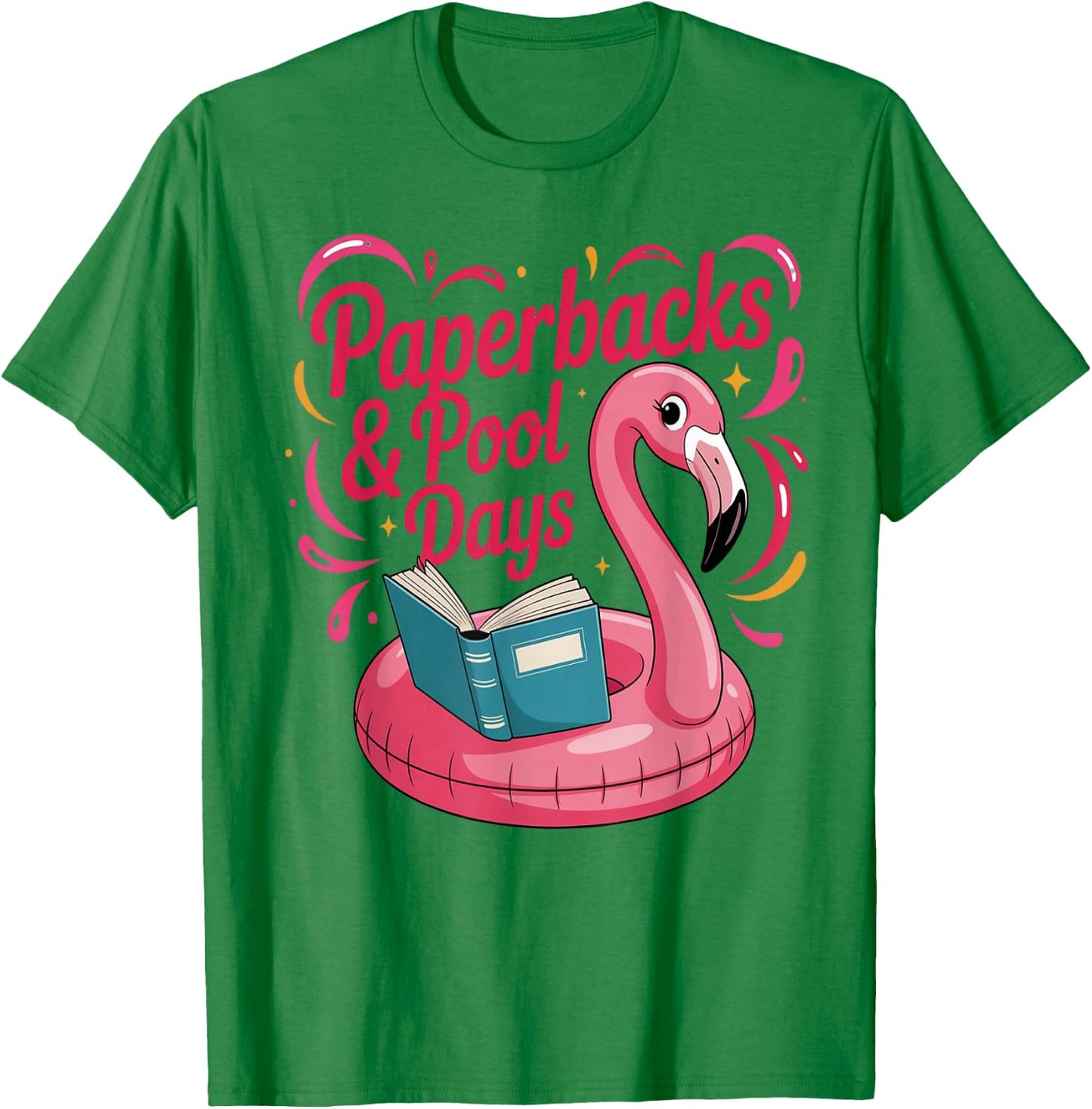 Paperbacks Pool Days T-Shirt - T-Shirt | Irish Green