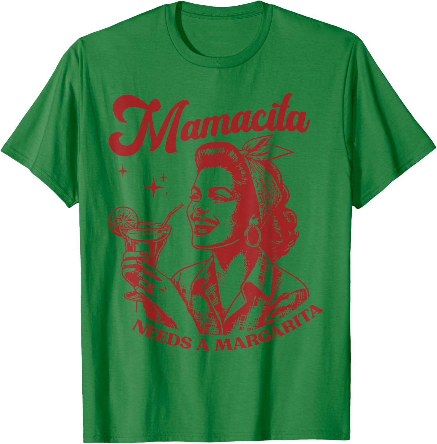 Mamacita Needs A Margarita T-Shirt - T-Shirt | Irish Green