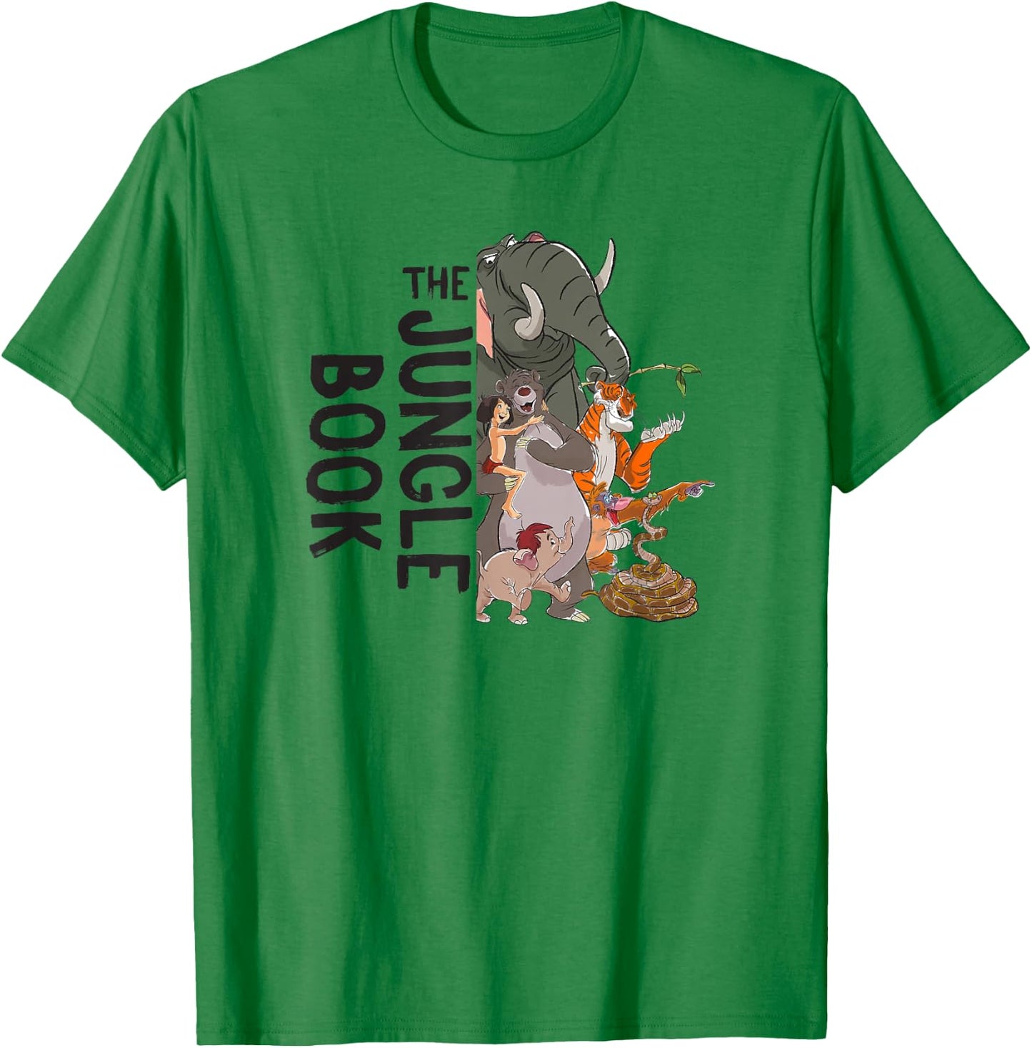 Disney The Jungle Book Split Image Group Poster T-Shirt - T-Shirt | Irish Green