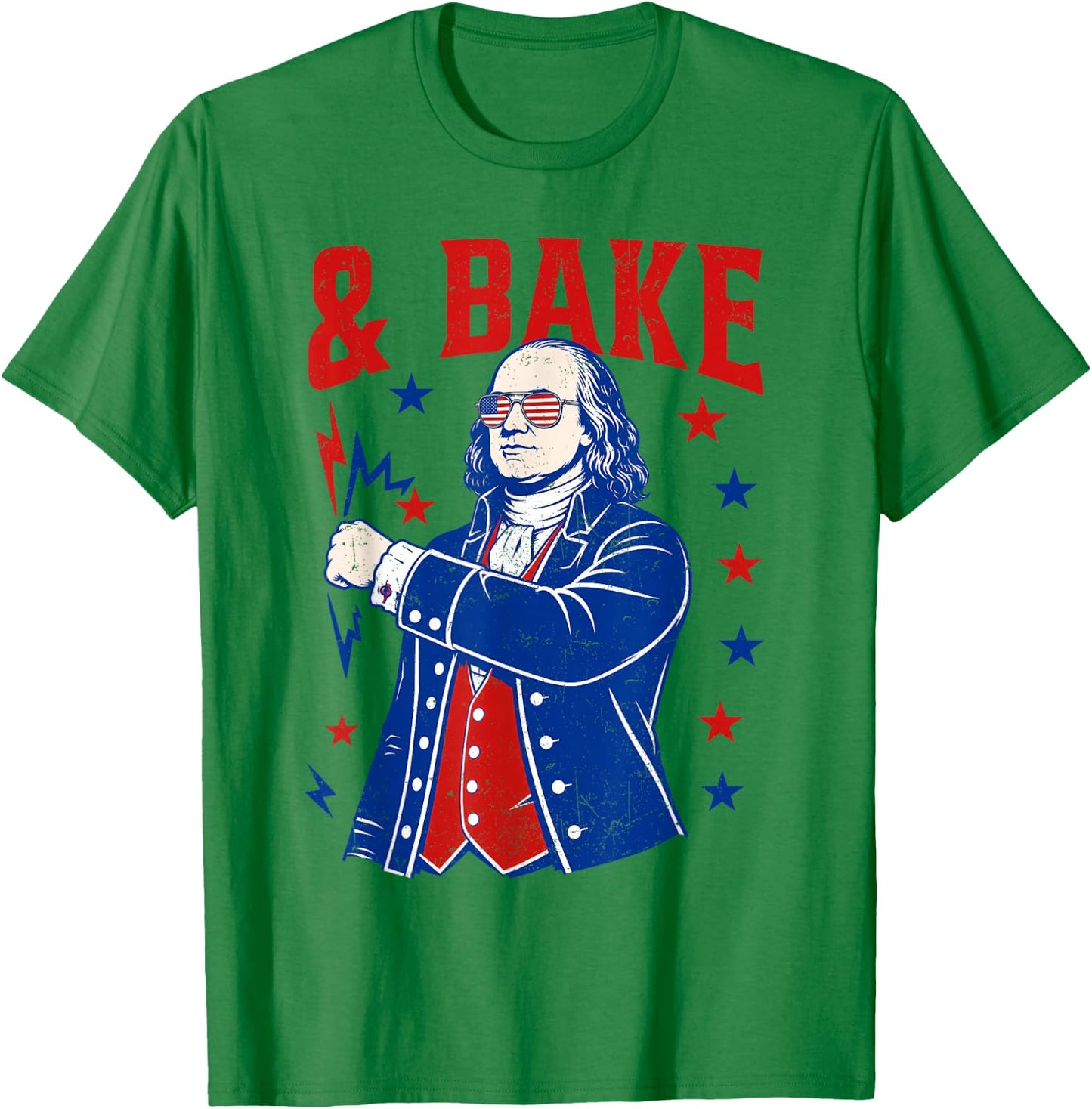 Funny Shake and Bake 4th of July Couple Matching Men Women T-Shirt - T-Shirt | Irish Green