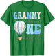 Grammy of Little Mr. Onederful 1st Birthday Boy Air Balloon T-Shirt - T-Shirt | Irish Green