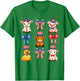 Cute 4th of July Patriotic Baby Farm Animals Lovers T-Shirt - T-Shirt | Irish Green