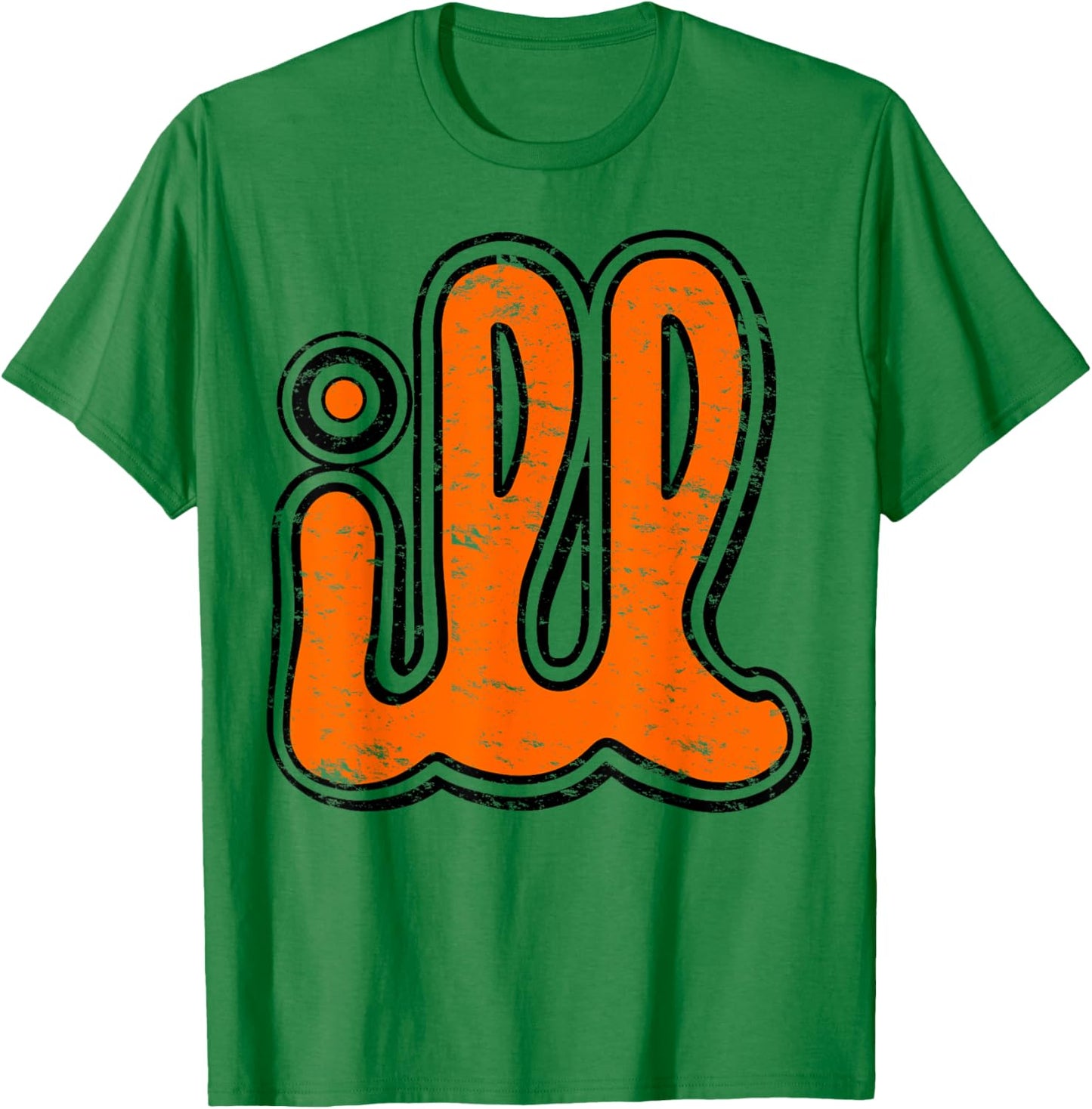 Vintage ILL Orange and Black Philly Philly T-Shirt - T-Shirt | Irish Green
