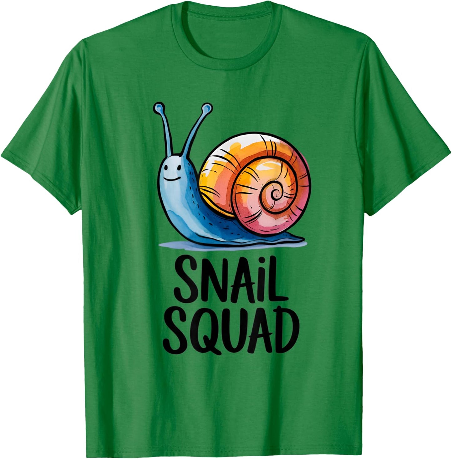 Snail Squad Snail Kids T-Shirt - T-Shirt | Irish Green
