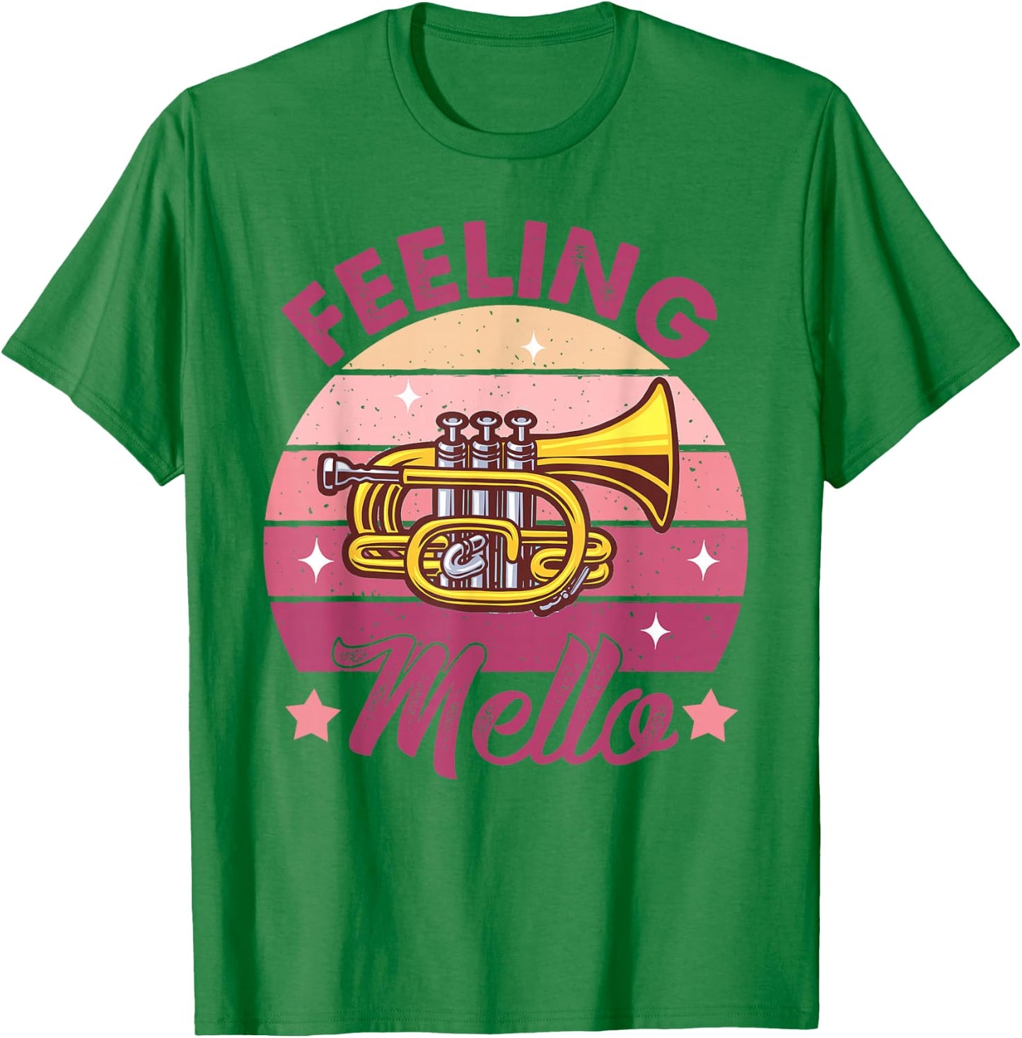 Mellophone Player Musician Marching Band Retro Feeling Mello T-Shirt - T-Shirt | Irish Green