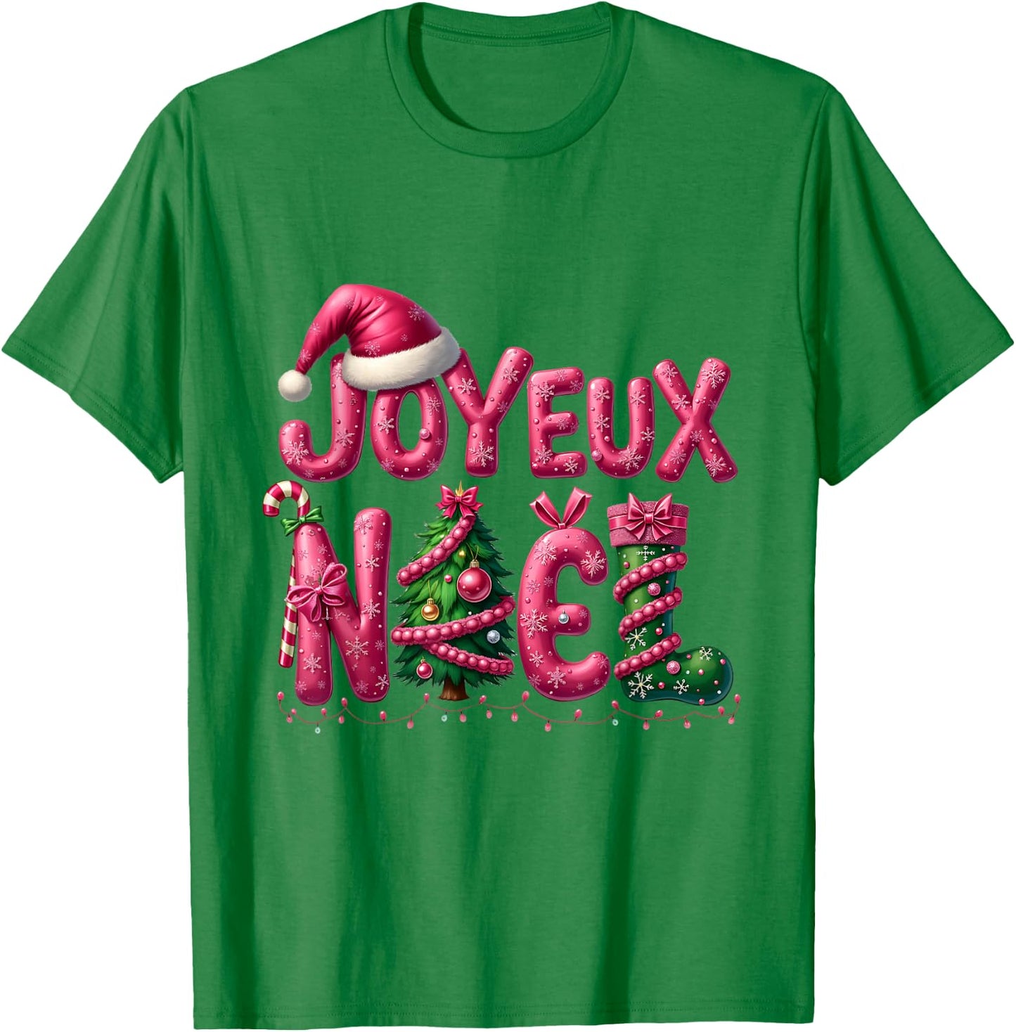 Merry Christmas: A Perfect Design for the Festive Season T-Shirt - T-Shirt | Irish Green