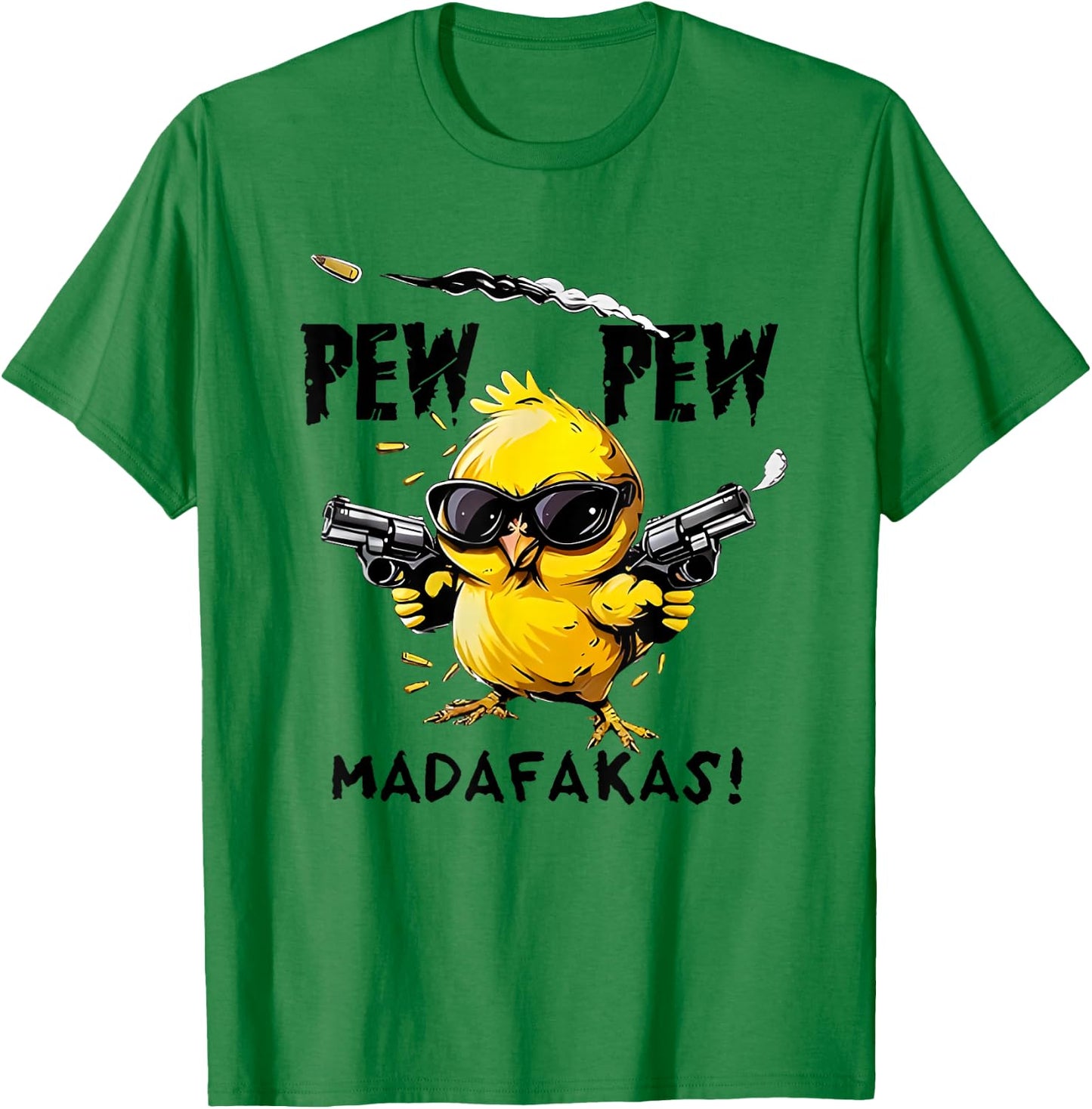 pew pew madafakas , white, S T-Shirt - T-Shirt | Irish Green