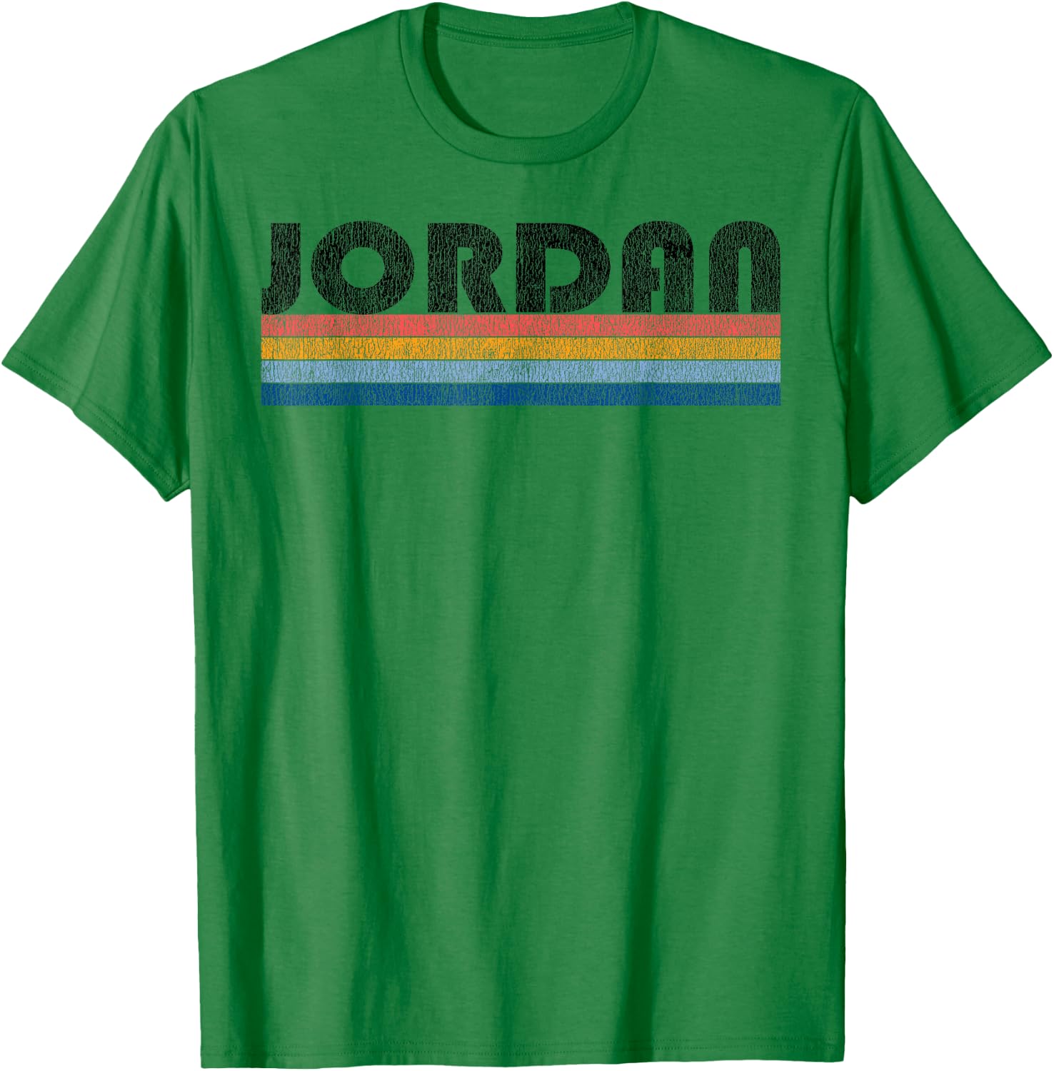 Vintage 1980s Style Jordan T-Shirt - T-Shirt | Irish Green