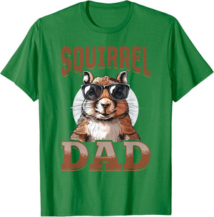 Funny Squirrel Animal Squirrel Dad T-Shirt - T-Shirt | Irish Green