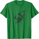 Scary Halloween Vampire Bat Drawing Art Design T-Shirt - T-Shirt | Irish Green
