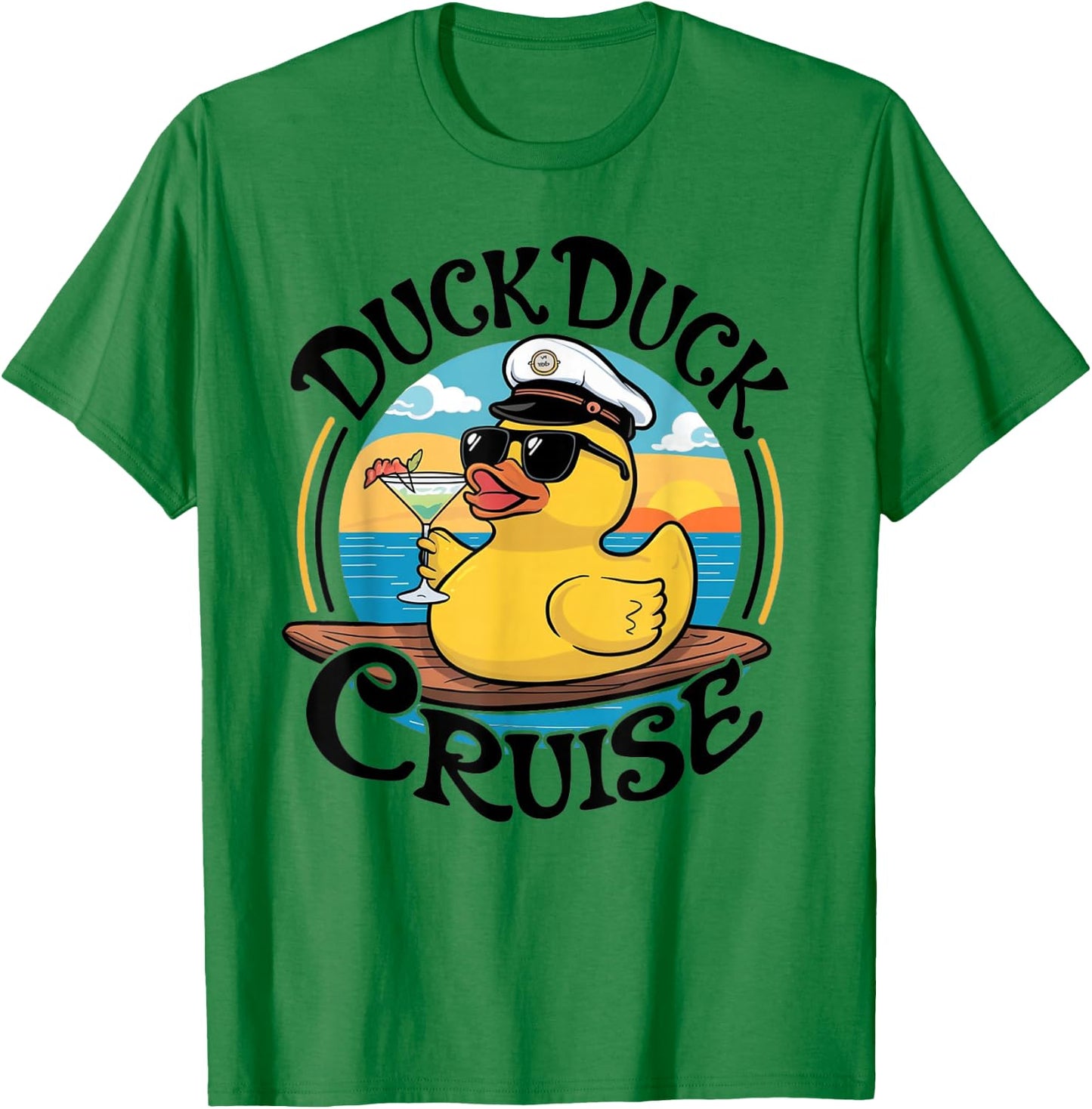 Duck Duck Cruise Funny Family Cruising, Girls Gone Cruising T-Shirt - T-Shirt | Irish Green